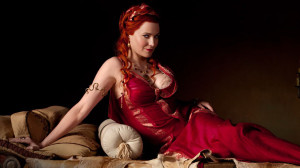 Lucretia (Lucy Lawless) dans Spartacus